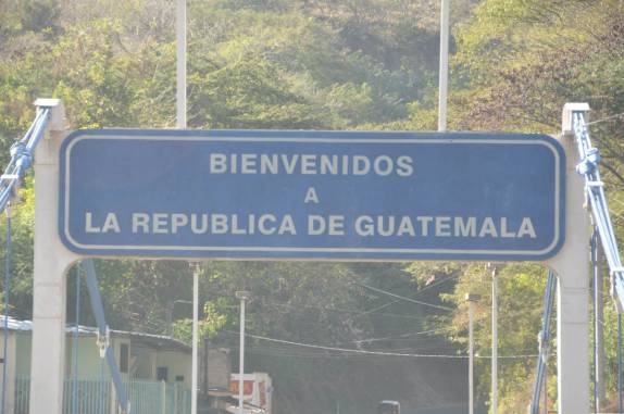 Chegando à Guatemala, indos de El Salvador